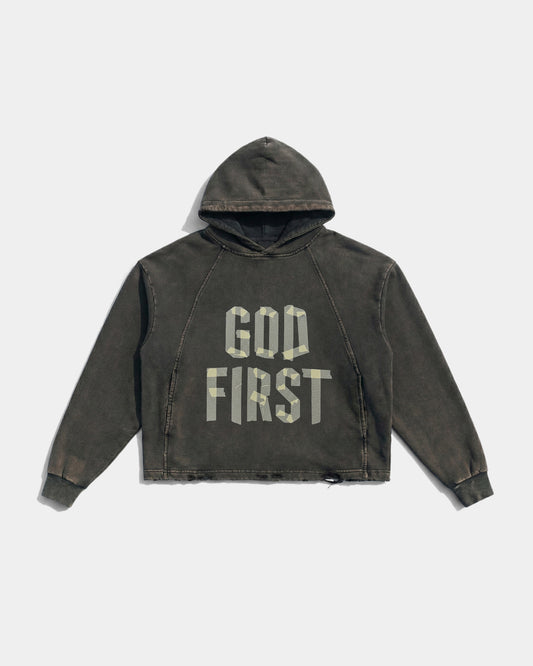 God First – Distressed Hoodie