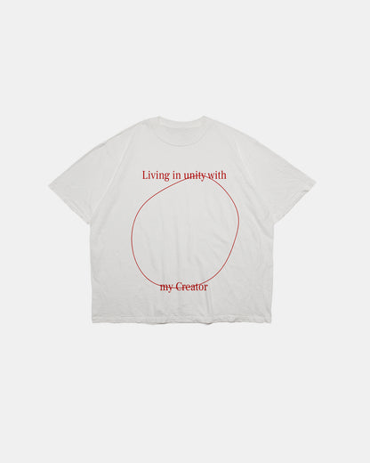 One – White Boxy Tee