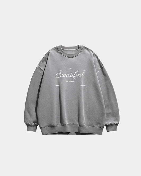 Sanctified – Washed Grey Sweater