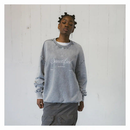 Sanctified – Grey Sweater